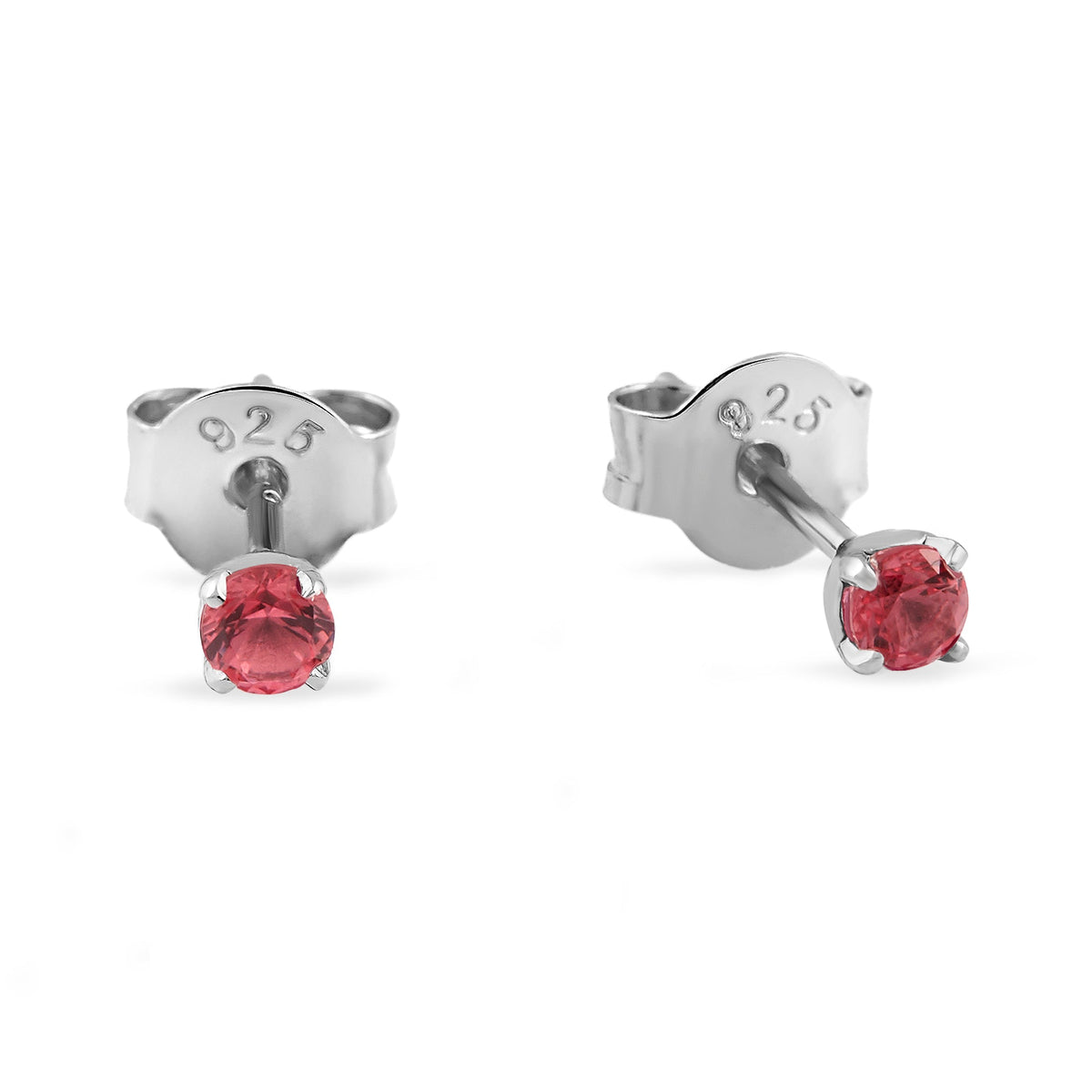 Delicate Garnet Studs