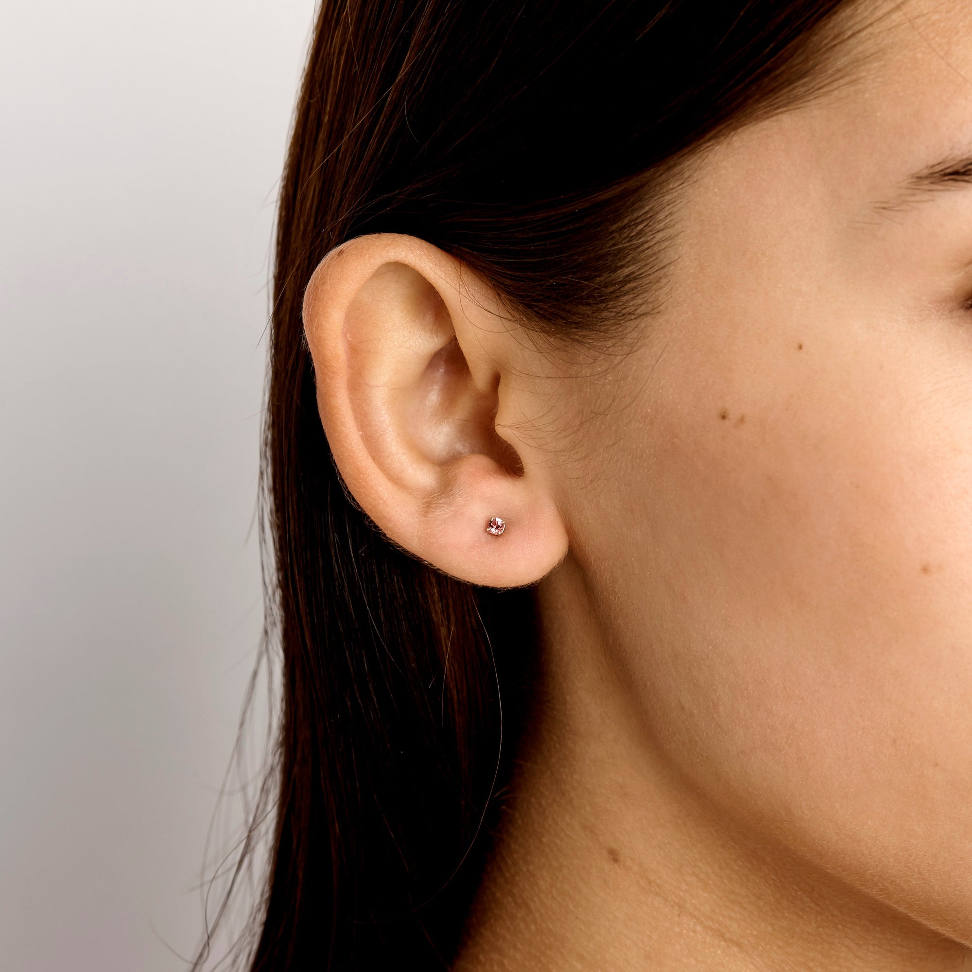 Delicate Garnet Studs