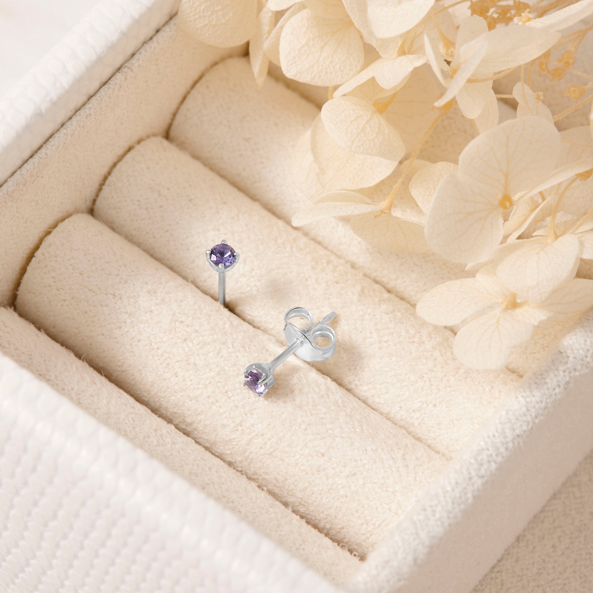 Delicate Tanzanite Studs