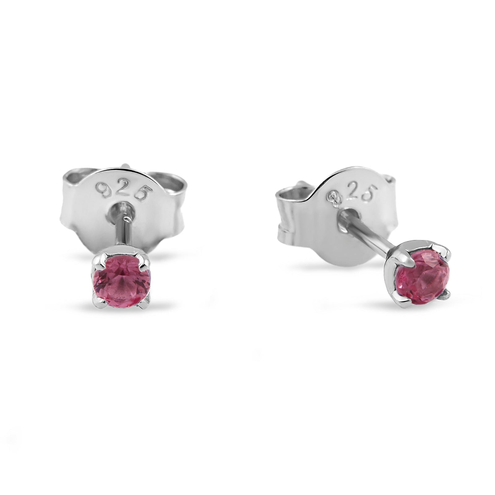 Delicate Pink Tourmaline Studs