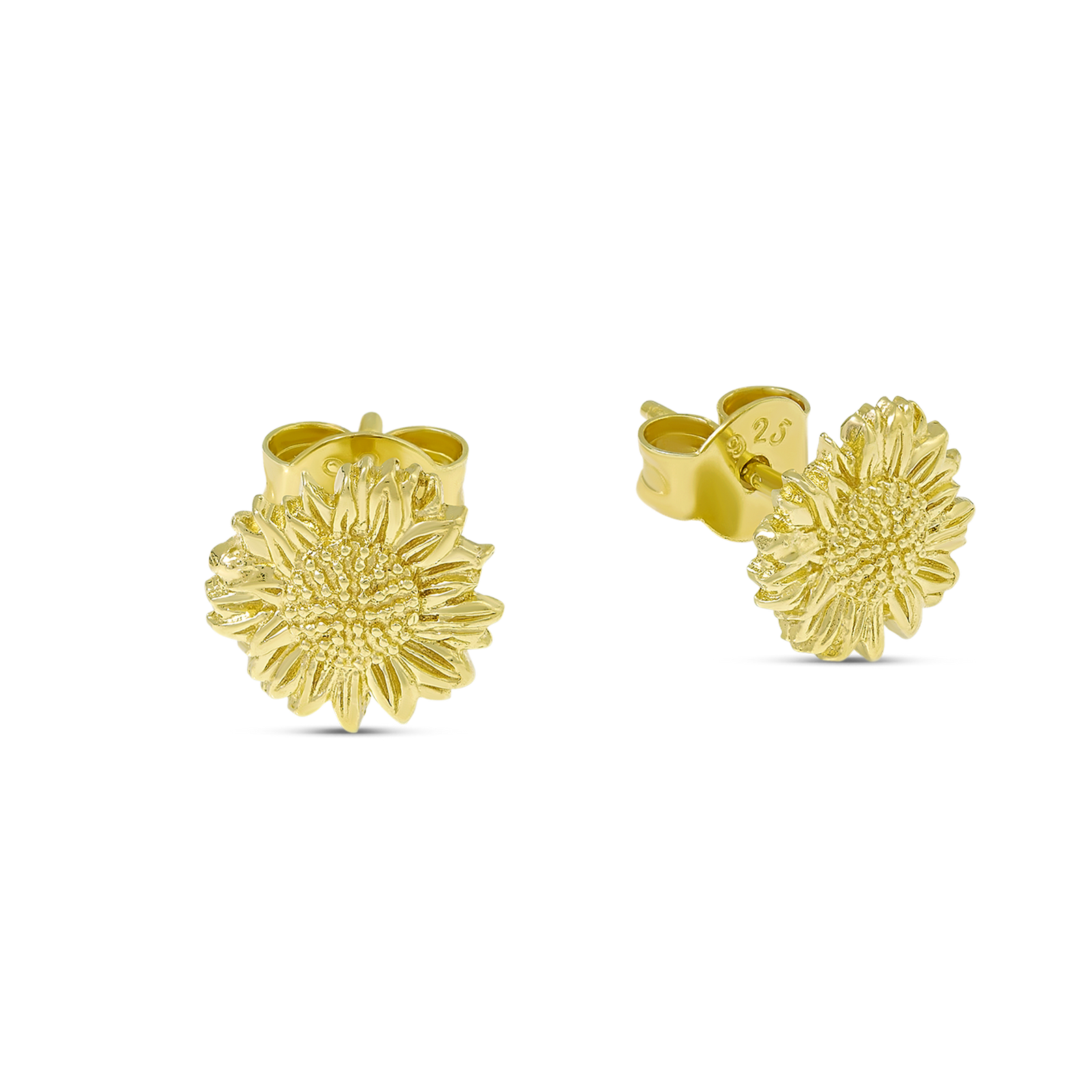 Wild Sunflower Studs Gold