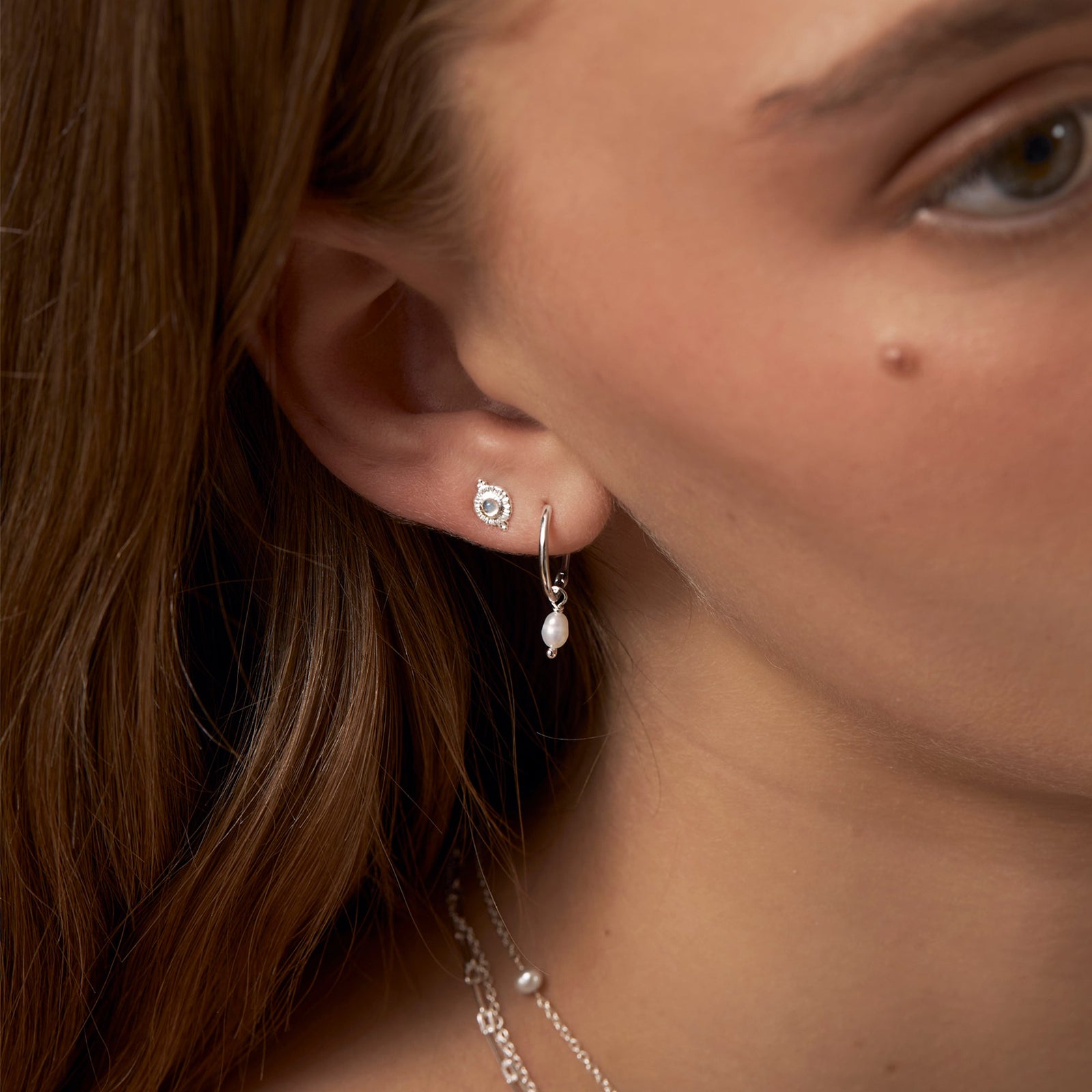 Veya Moonstone Studs