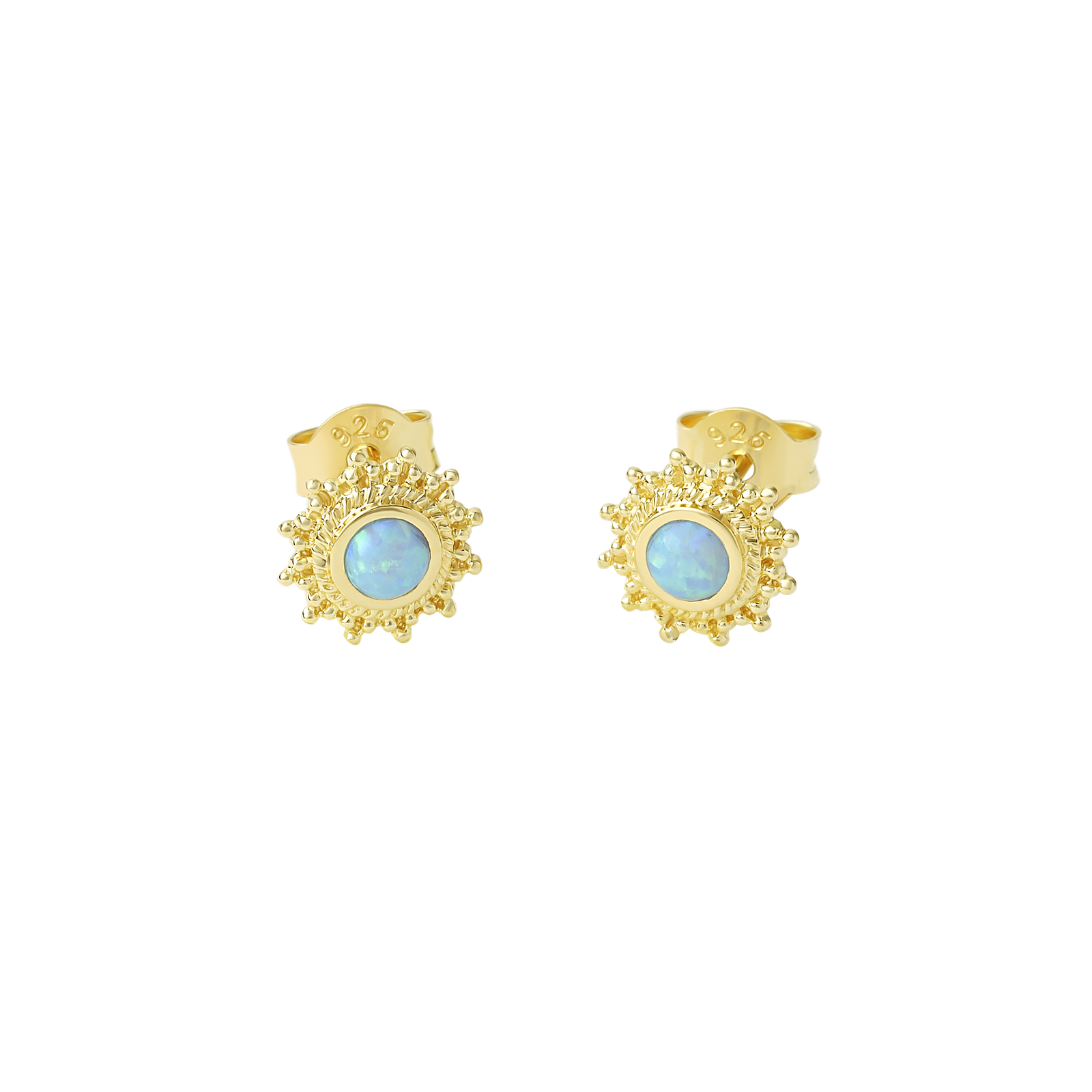 Nusa Sunrise Opal Studs Gold