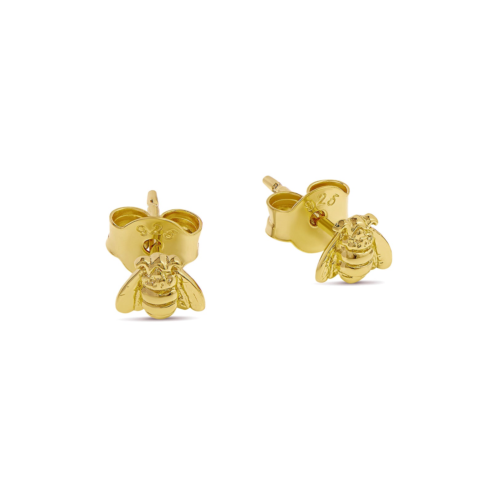 Tiny Bee Studs Gold