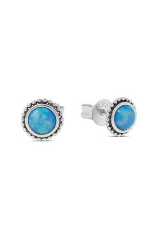 Azure Opal Sun Studs