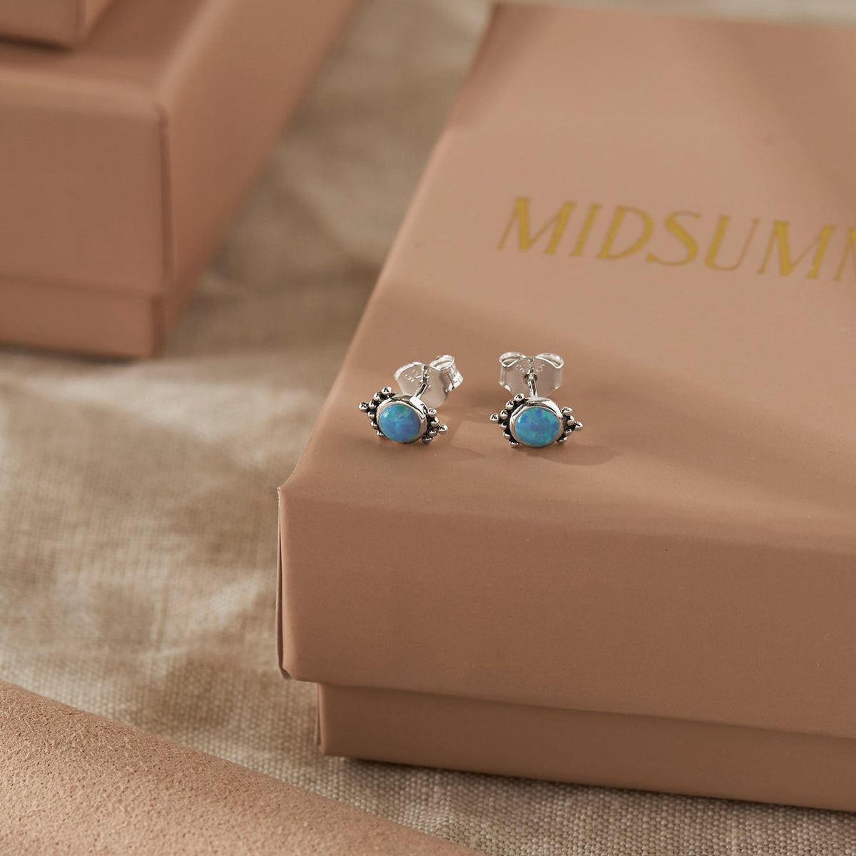 Mirage Azure Opal Studs