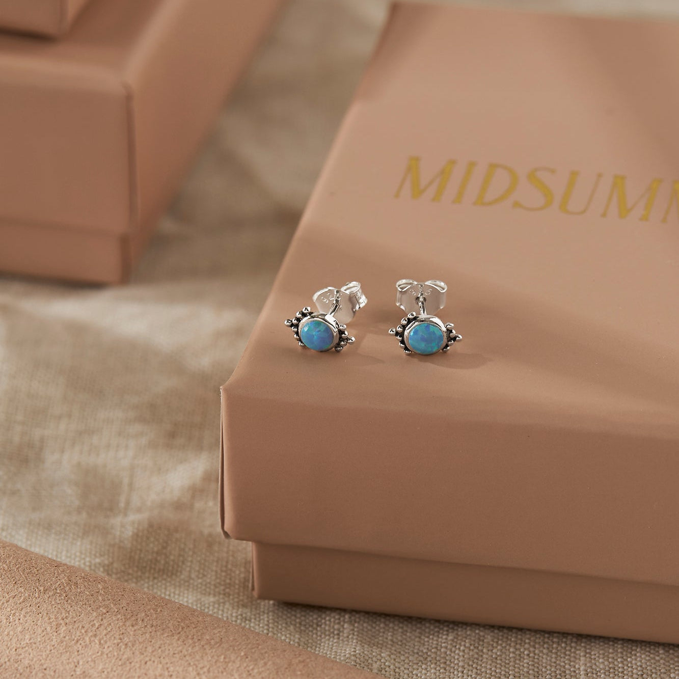 Mirage Azure Opal Studs