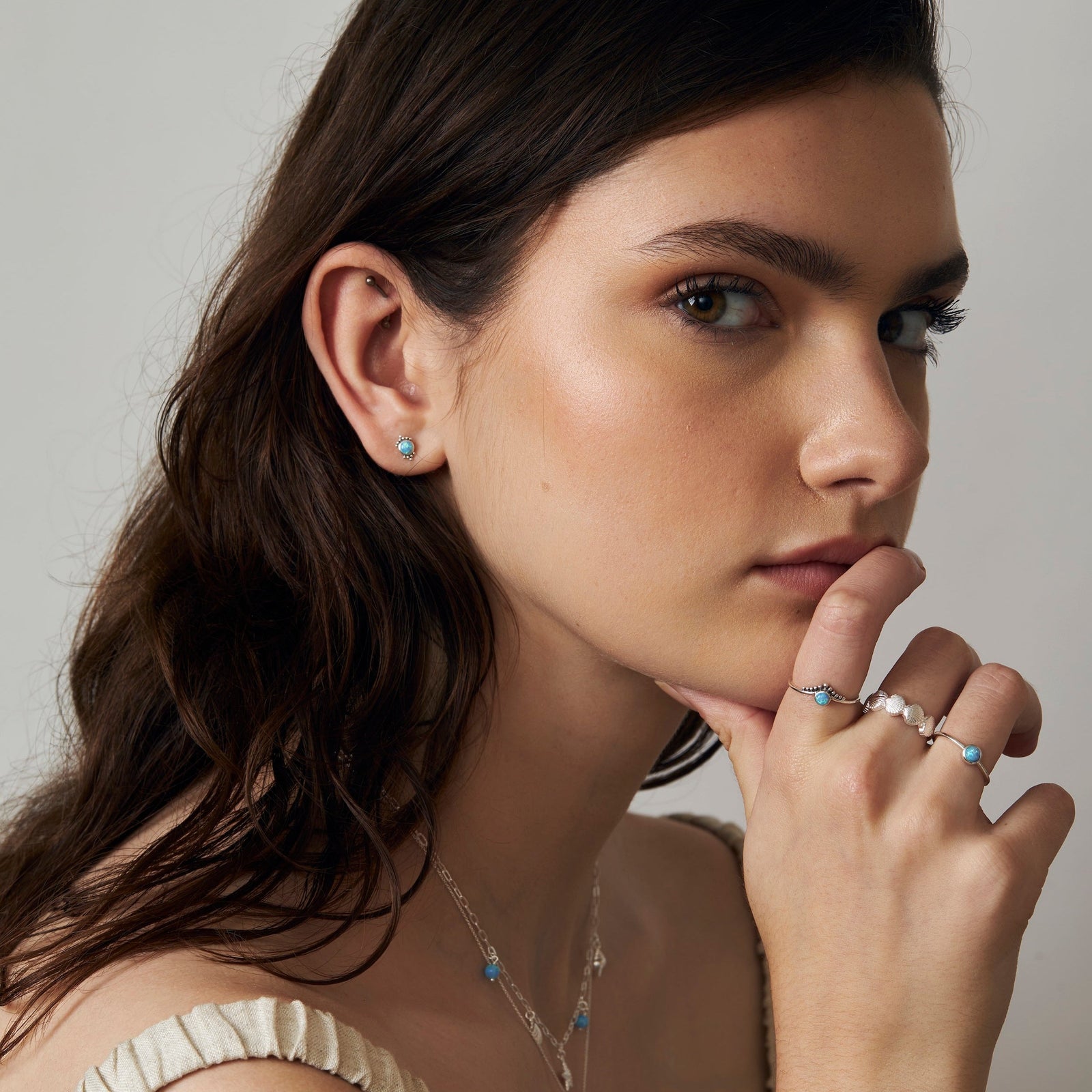 Diadème Azure Opal Ring