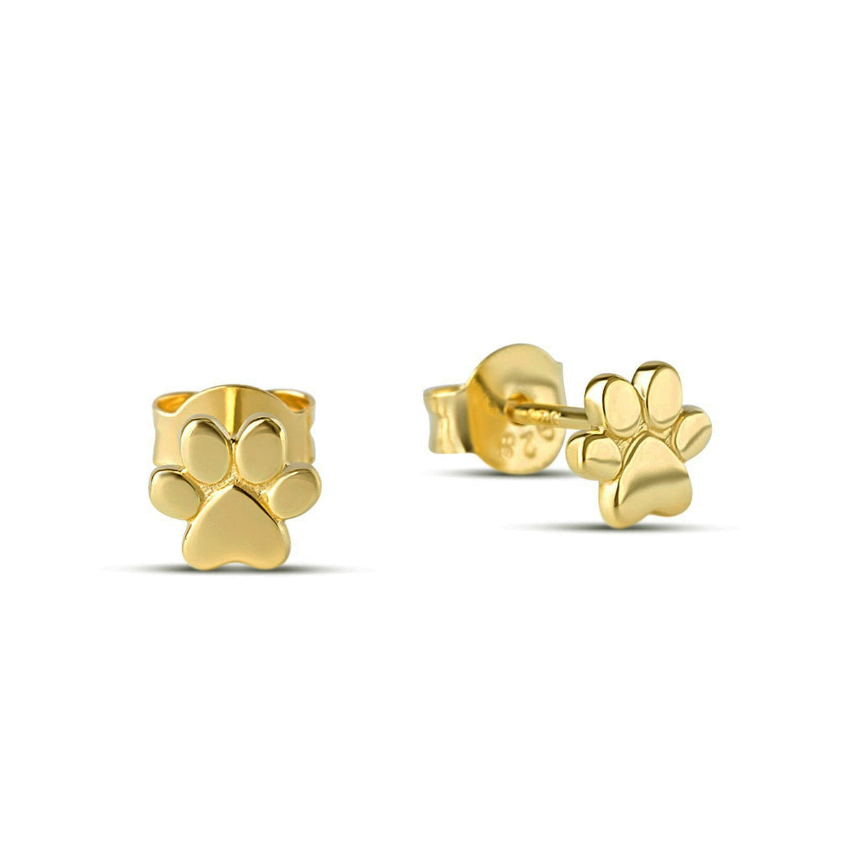 Paw Studs Gold