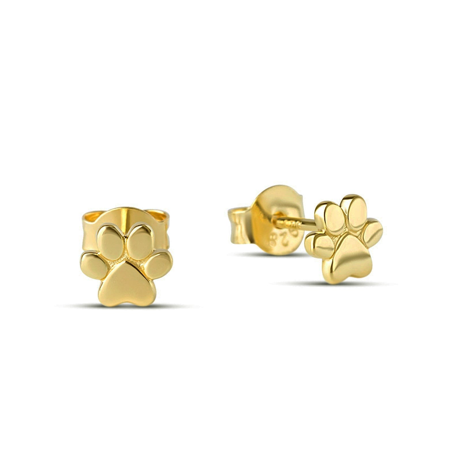 Paw Studs Gold