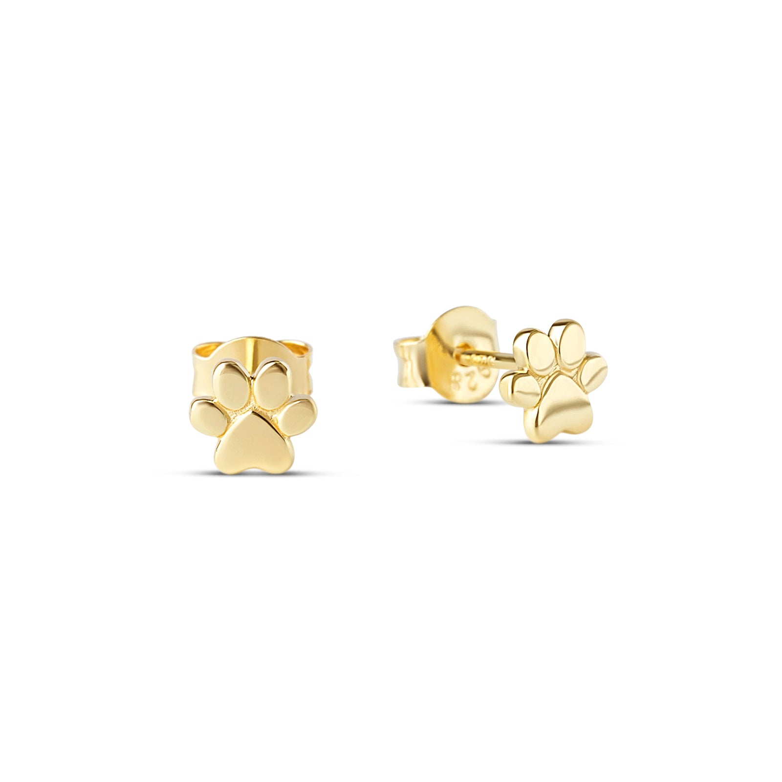 Paw Studs Gold