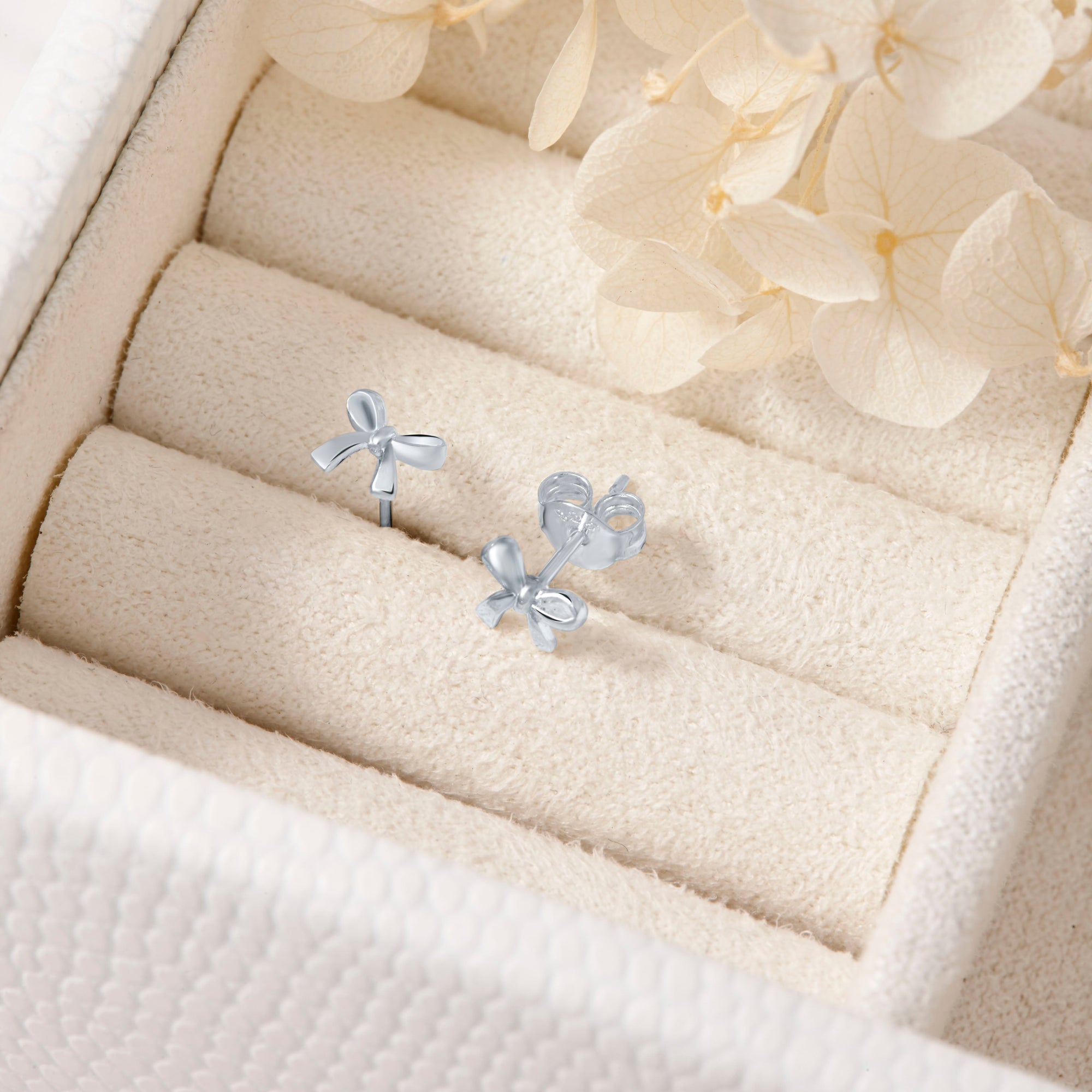 Dainty Bow Studs