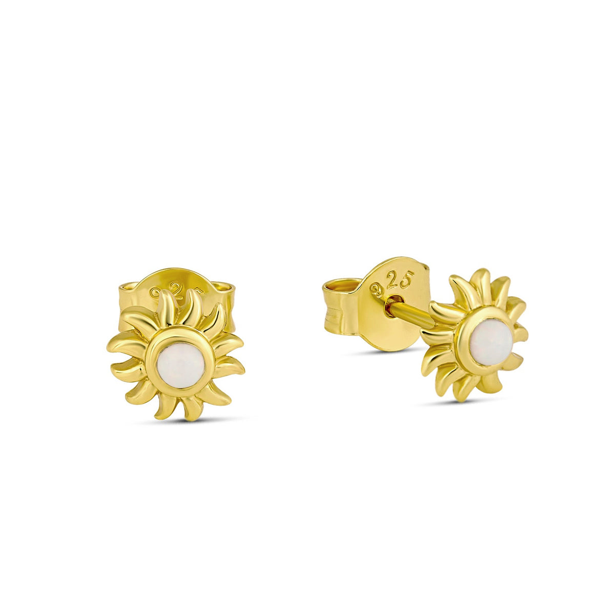 Sunshine Opal Gold Studs