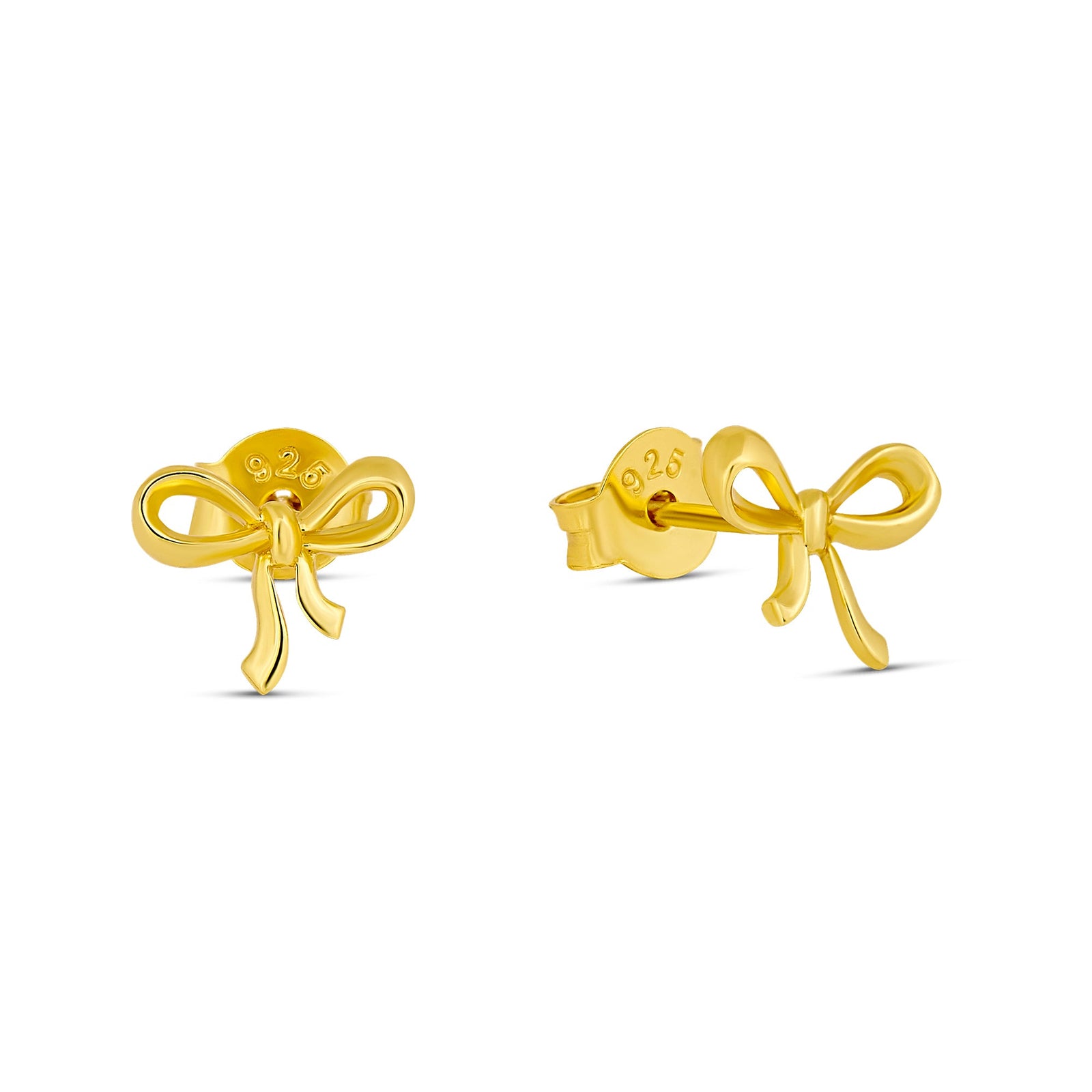 Bow Gold Studs