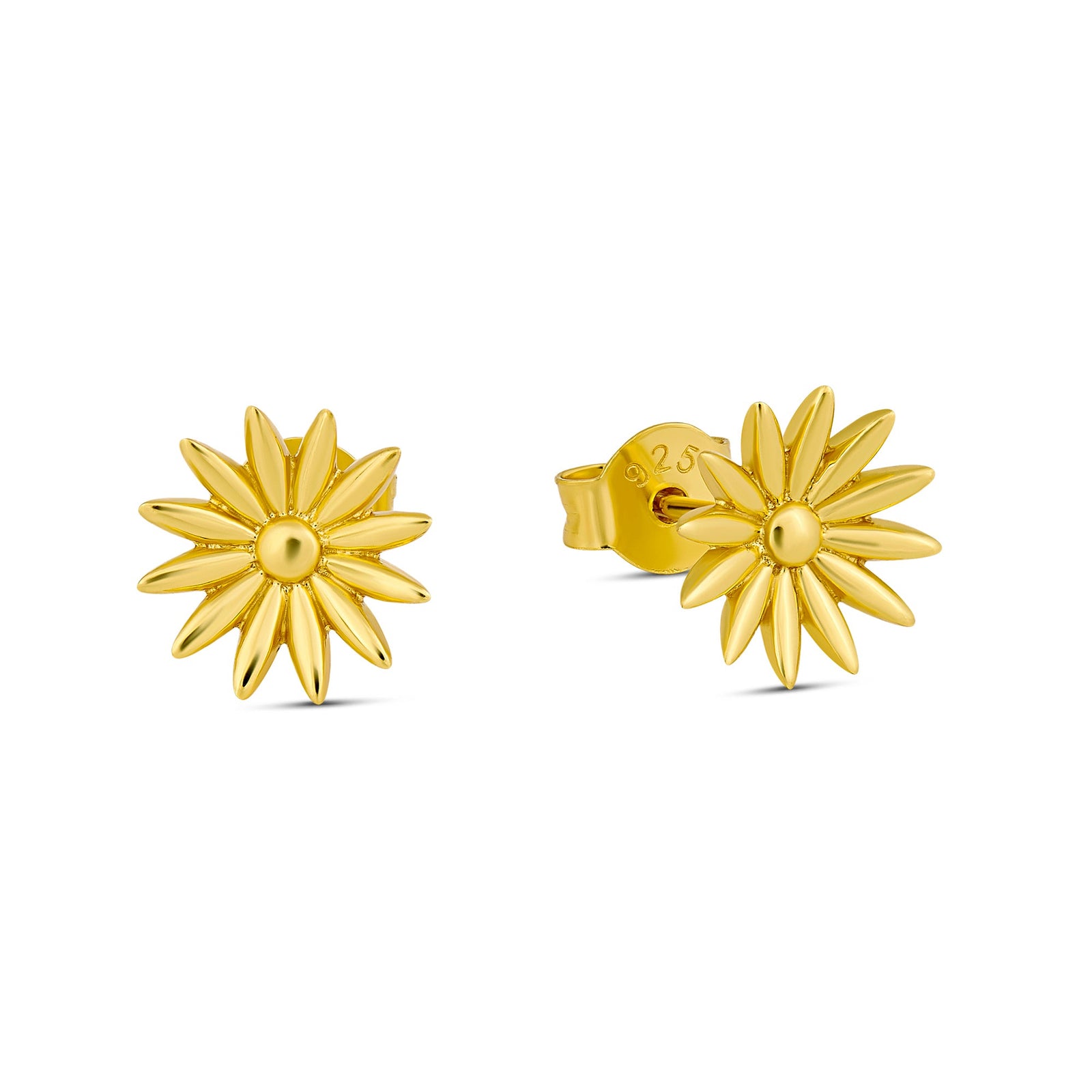 Spring Floral Gold Studs