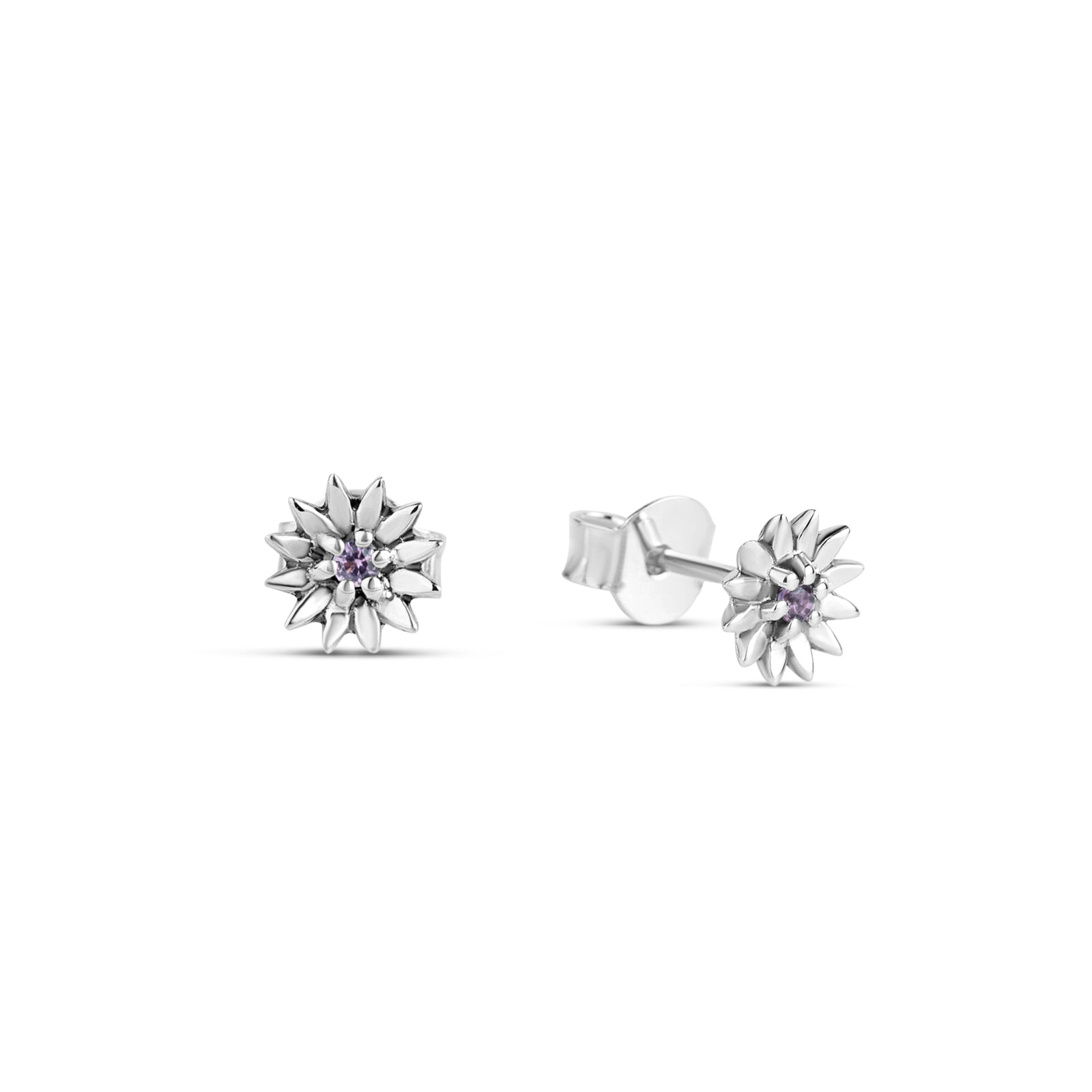 Daisy Pink Tourmaline Studs
