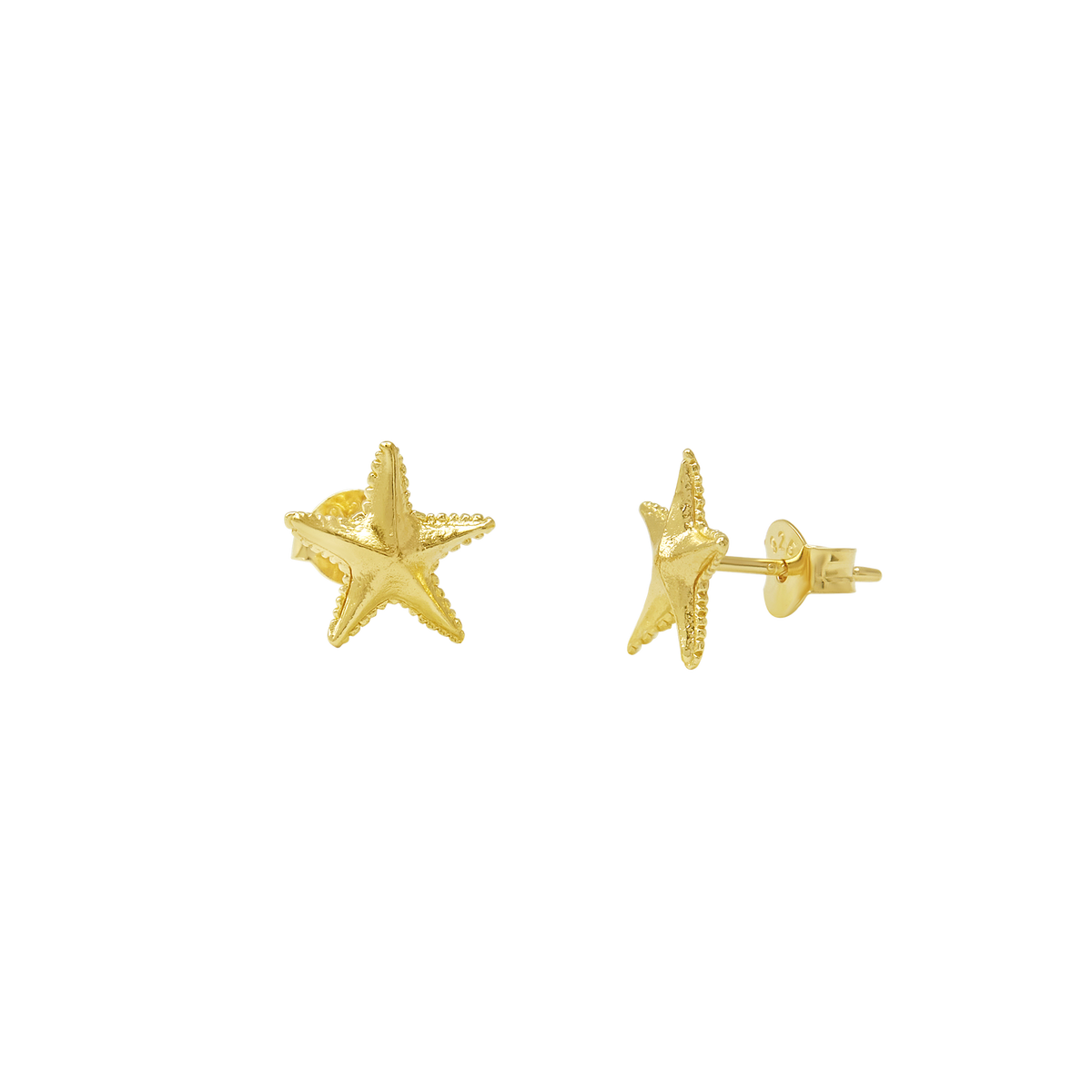 Dainty Starfish Studs Gold