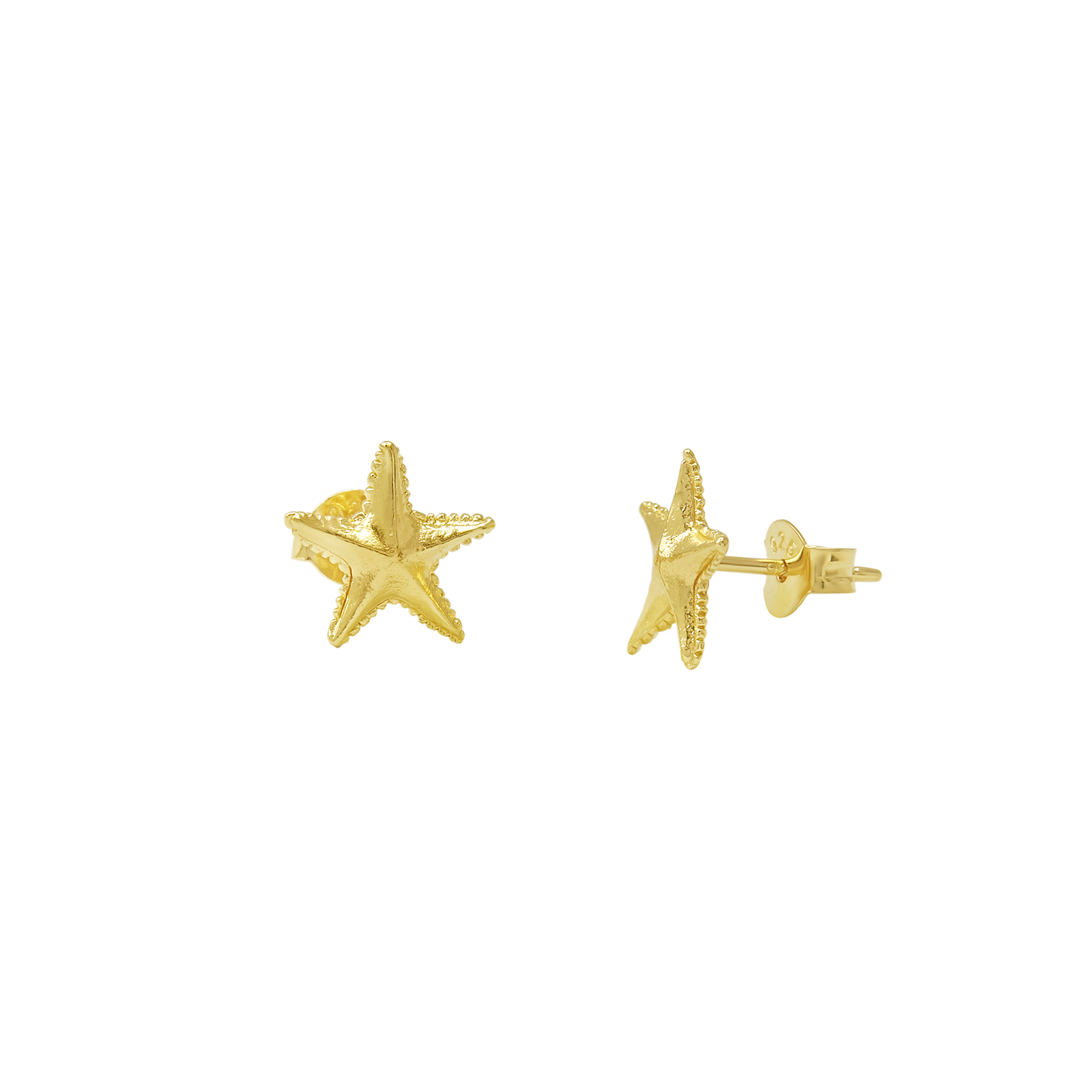 Dainty Starfish Studs Gold