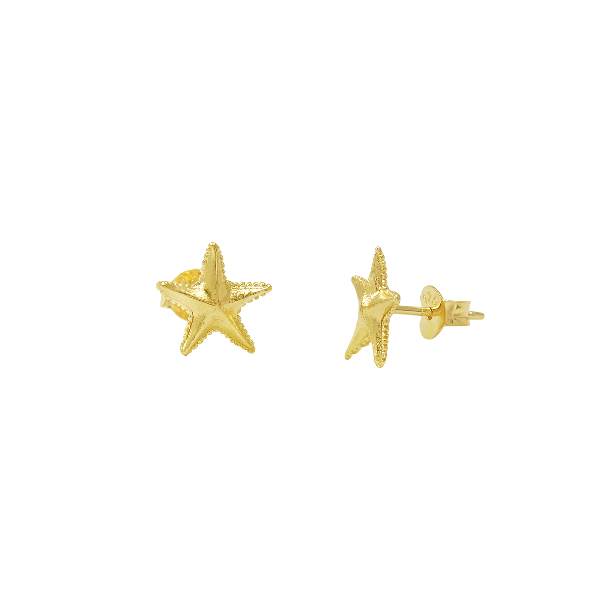 Dainty Starfish Studs Gold