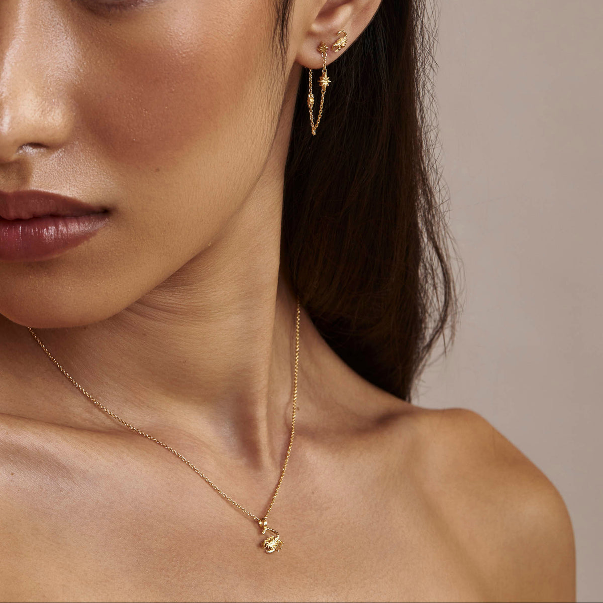 Scorpion Necklace Gold