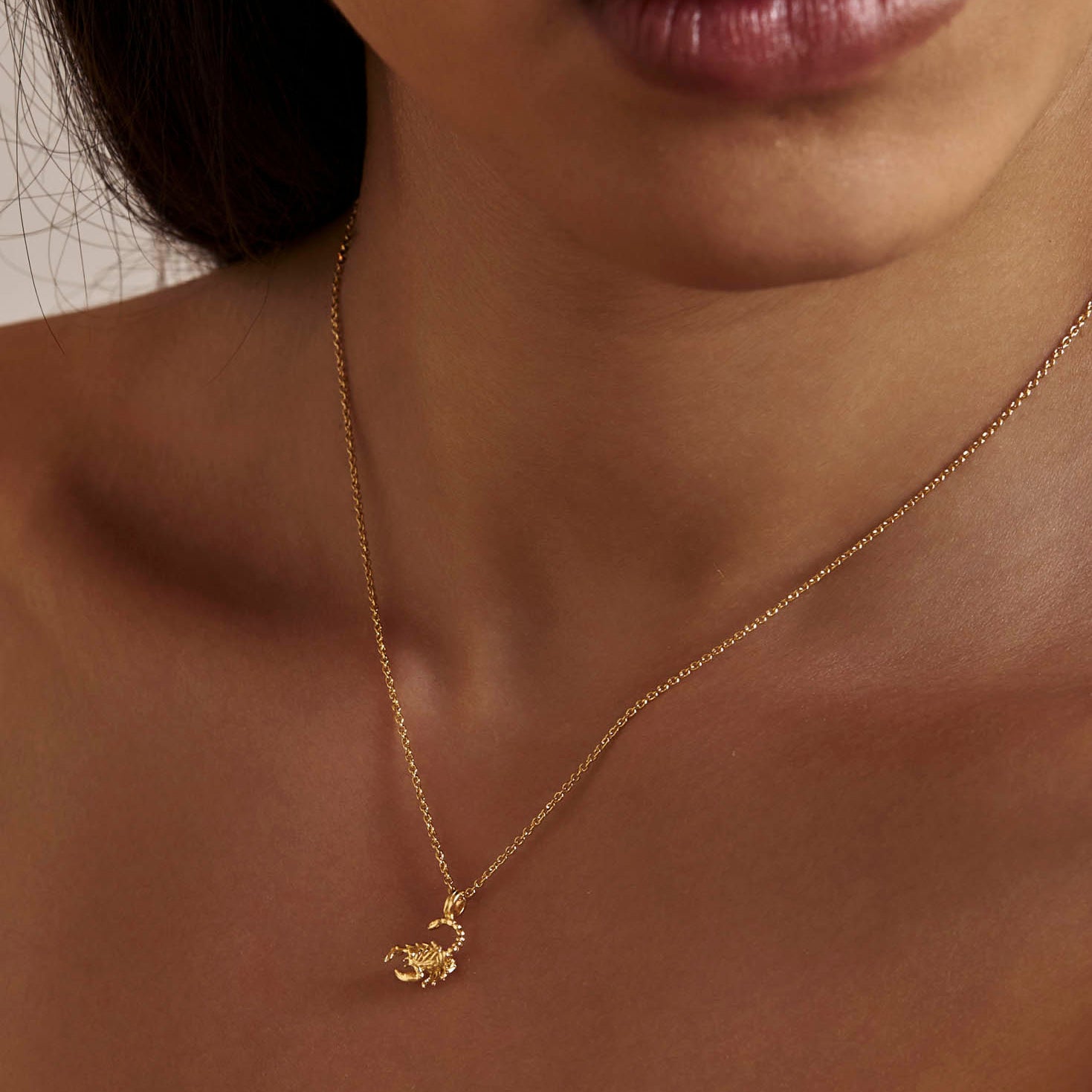 Scorpion Necklace Gold