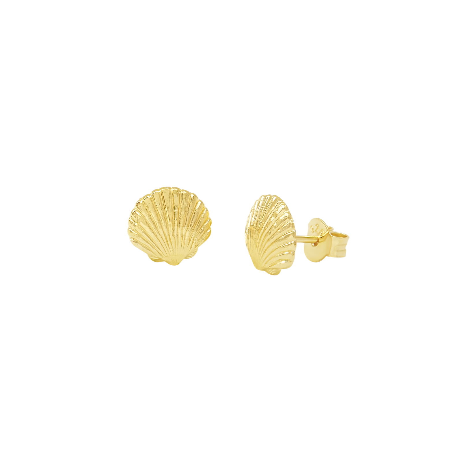 Sandshell Studs Gold