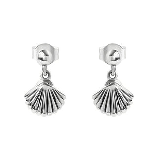 Seashell Drop Studs