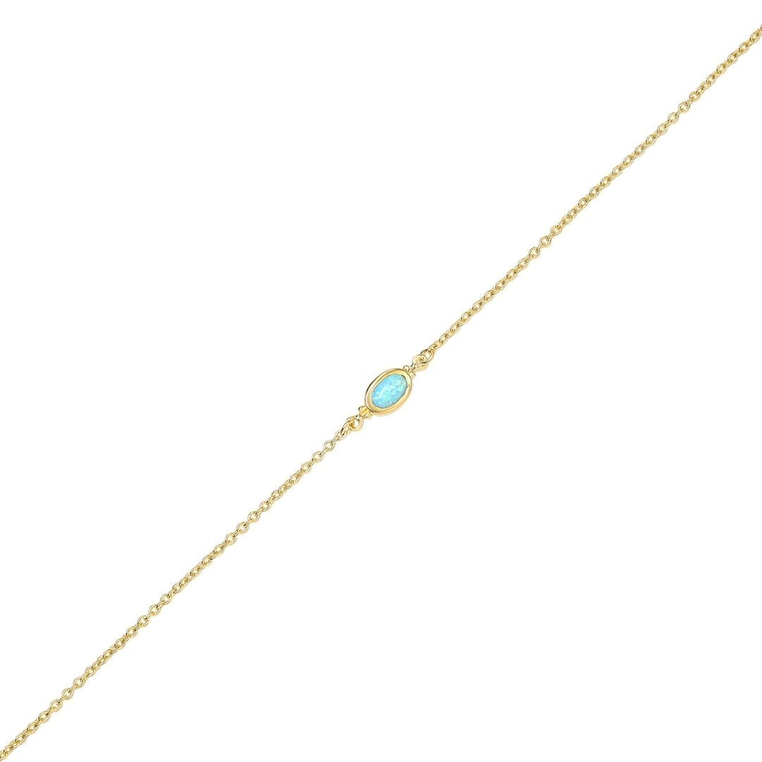 Moon Song Opal Bracelet Gold