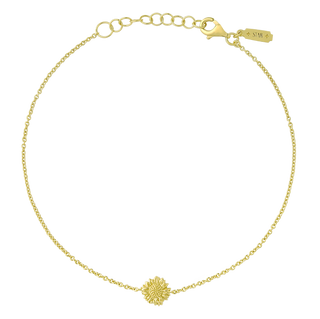 Wild Sunflower Anklet Gold