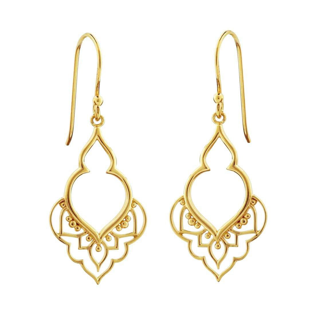 Moroccan Doorway Earrings Gold