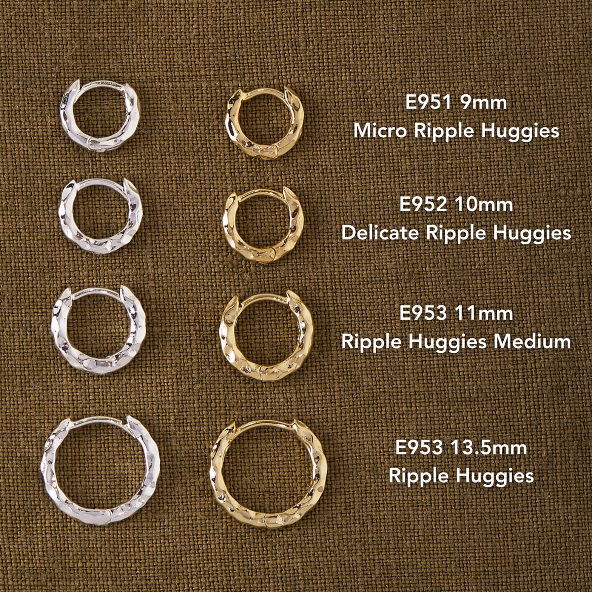 Micro Ripple Huggies Gold