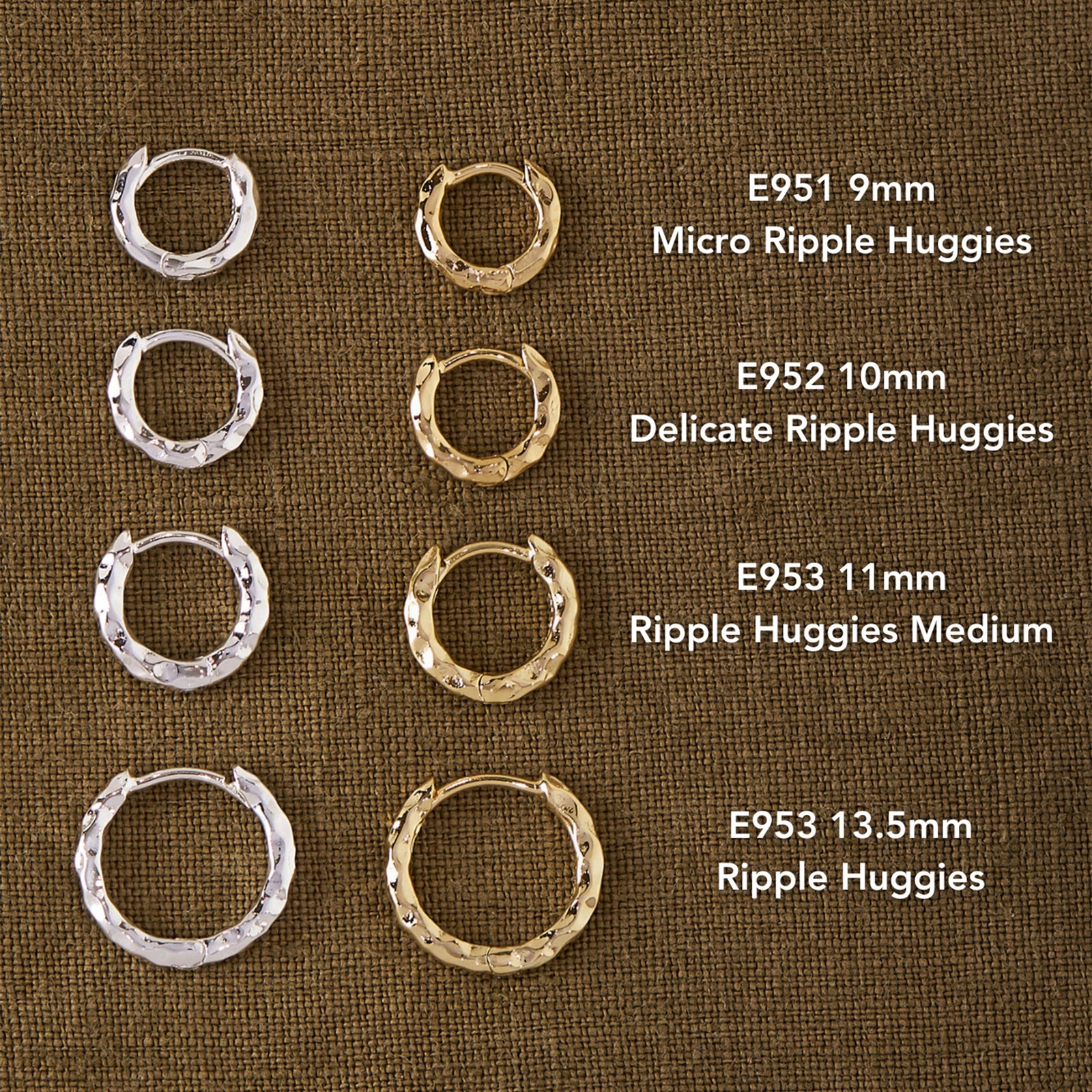 Micro Ripple Huggies Gold