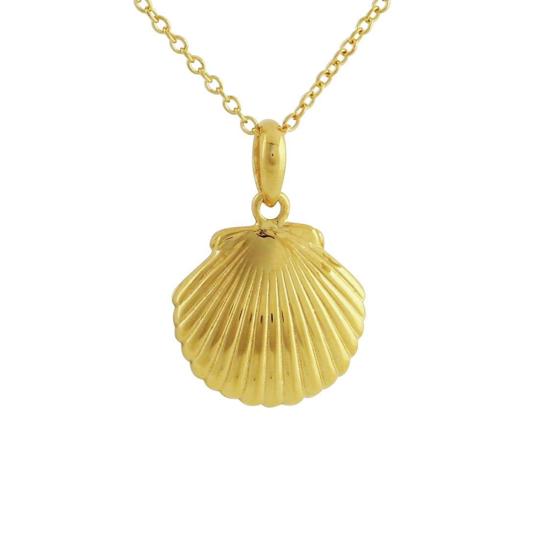 Seashell Locket Gold
