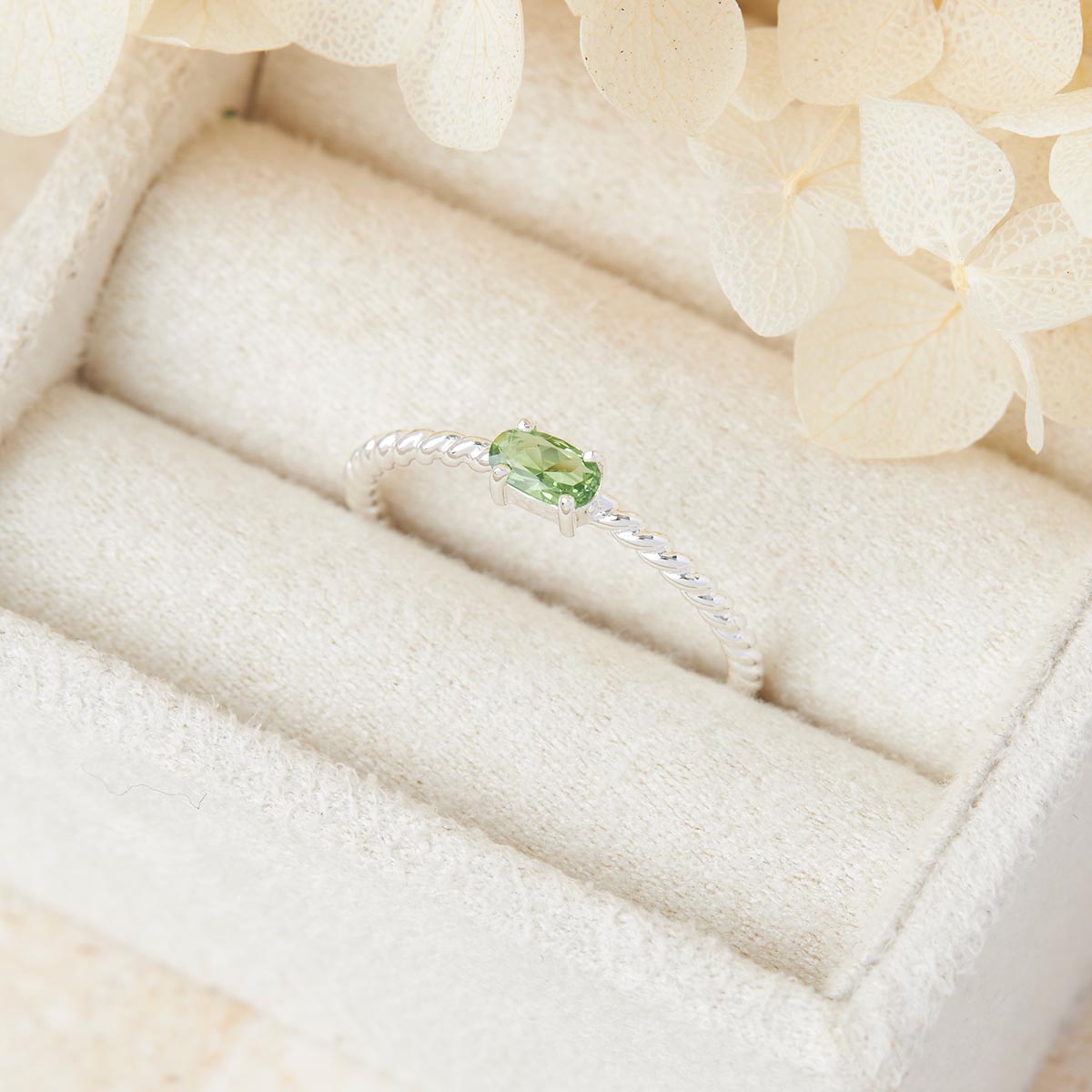 Interwoven Peridot Ring