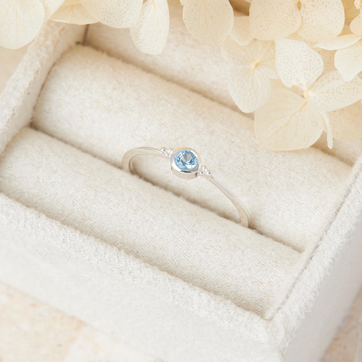 Glisten Blue Topaz Ring