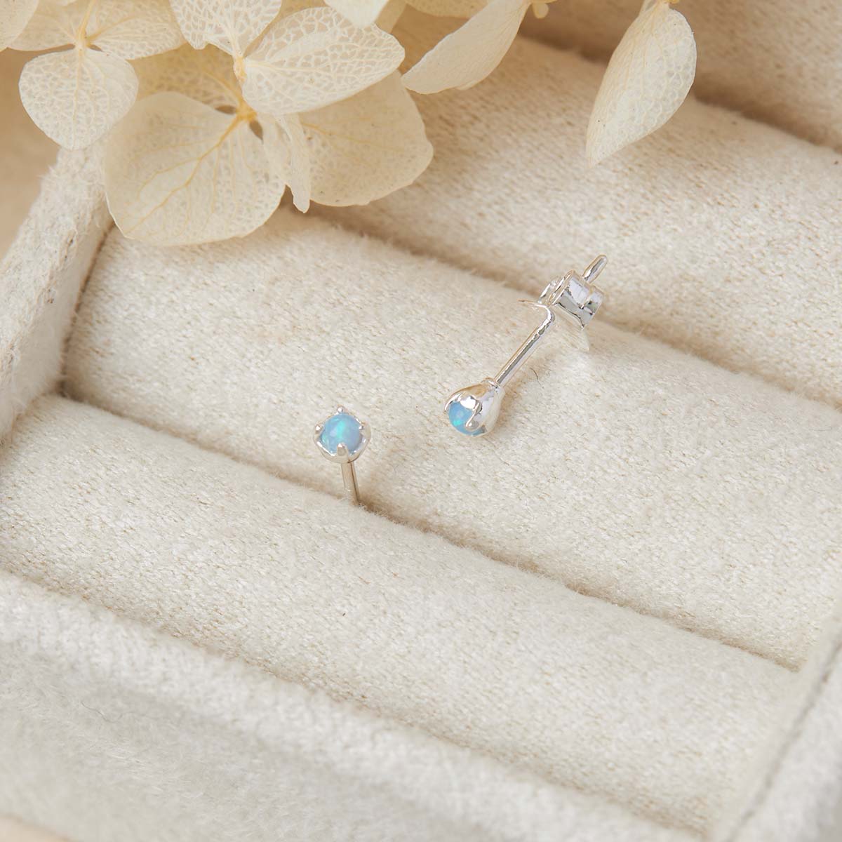 Delicate Opaline Studs