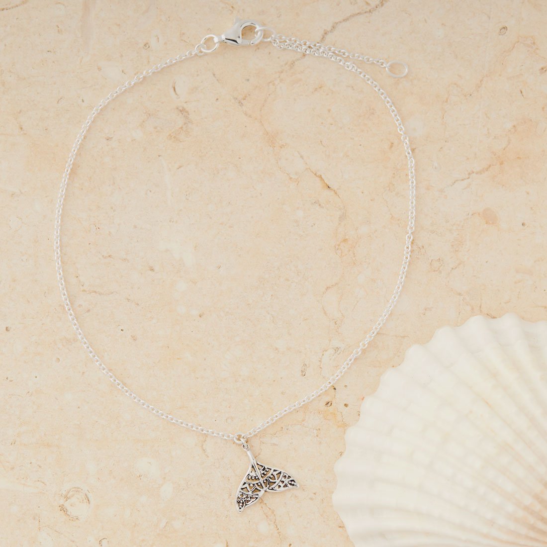 Mandala Dolphin Tail Anklet