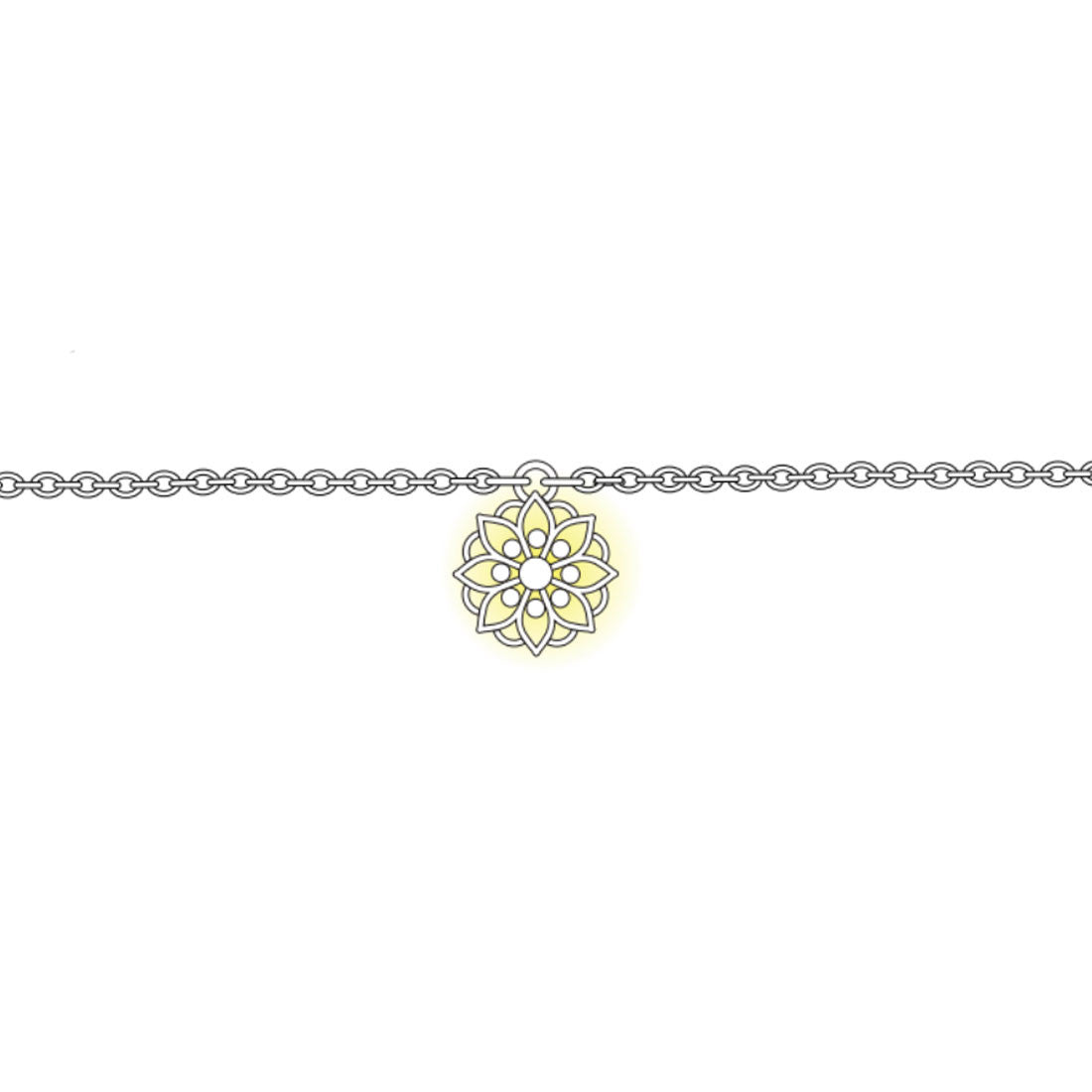 Sunflower Mandala Anklet