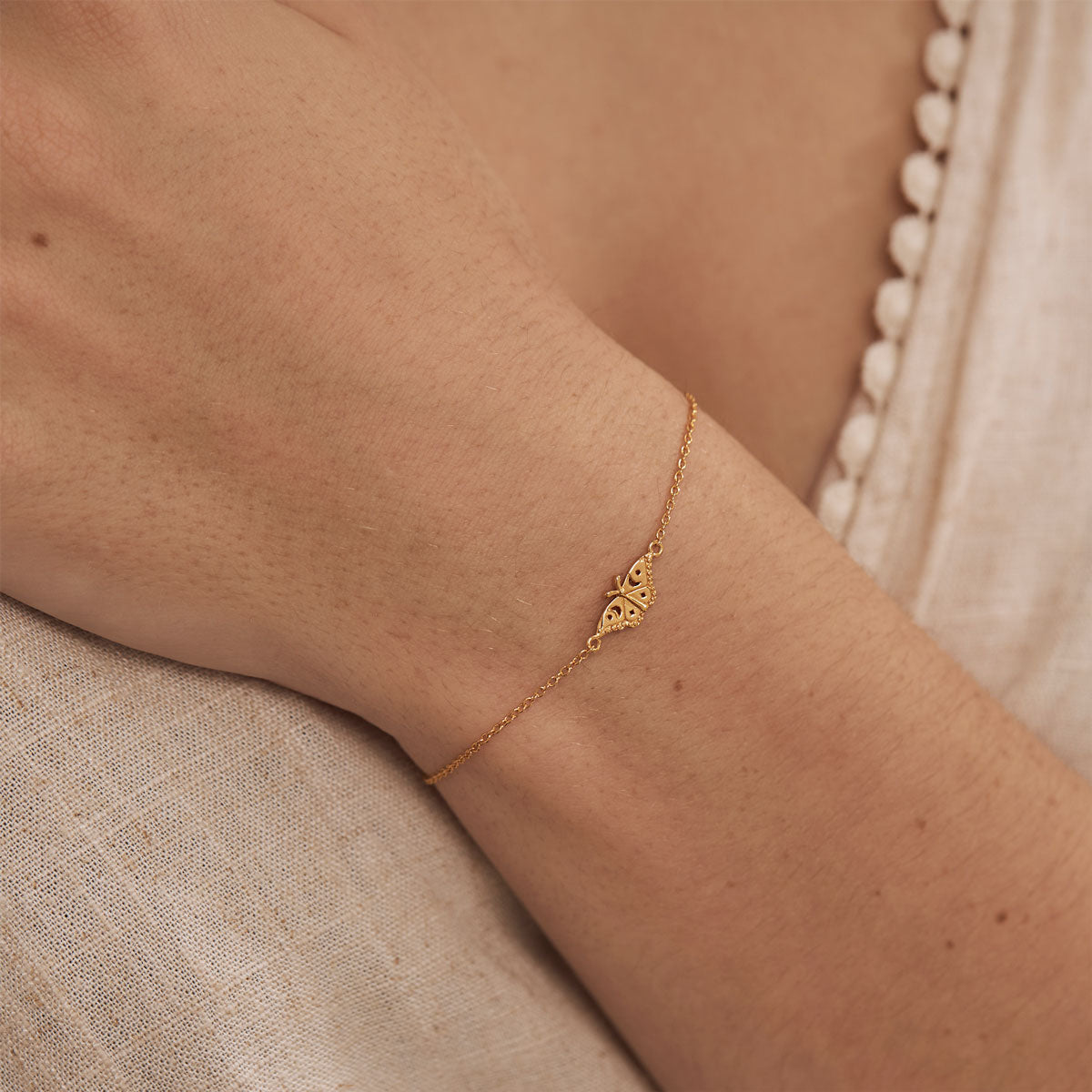 Celestial Moth Bracelet Gold