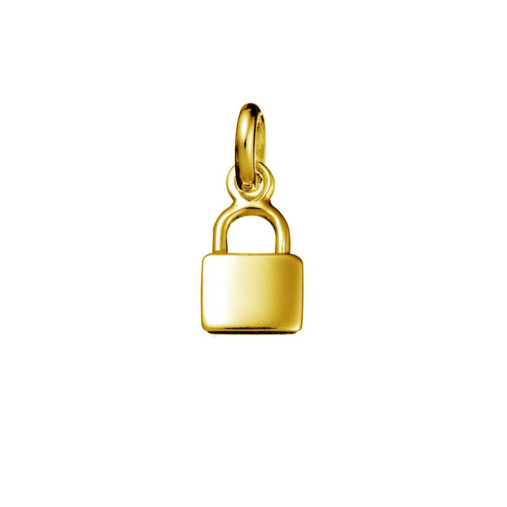 Padlock Neck Gold Charm