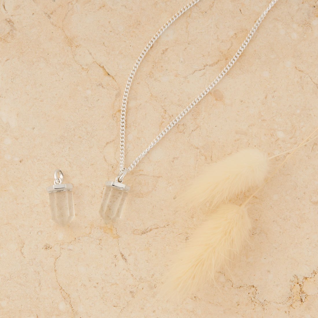 Dainty Drop Crystal Charm