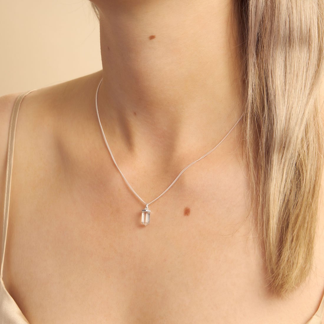 Dainty Drop Crystal Charm