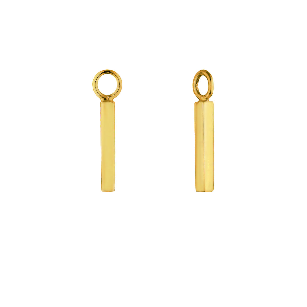 Geo Bar Charms Gold