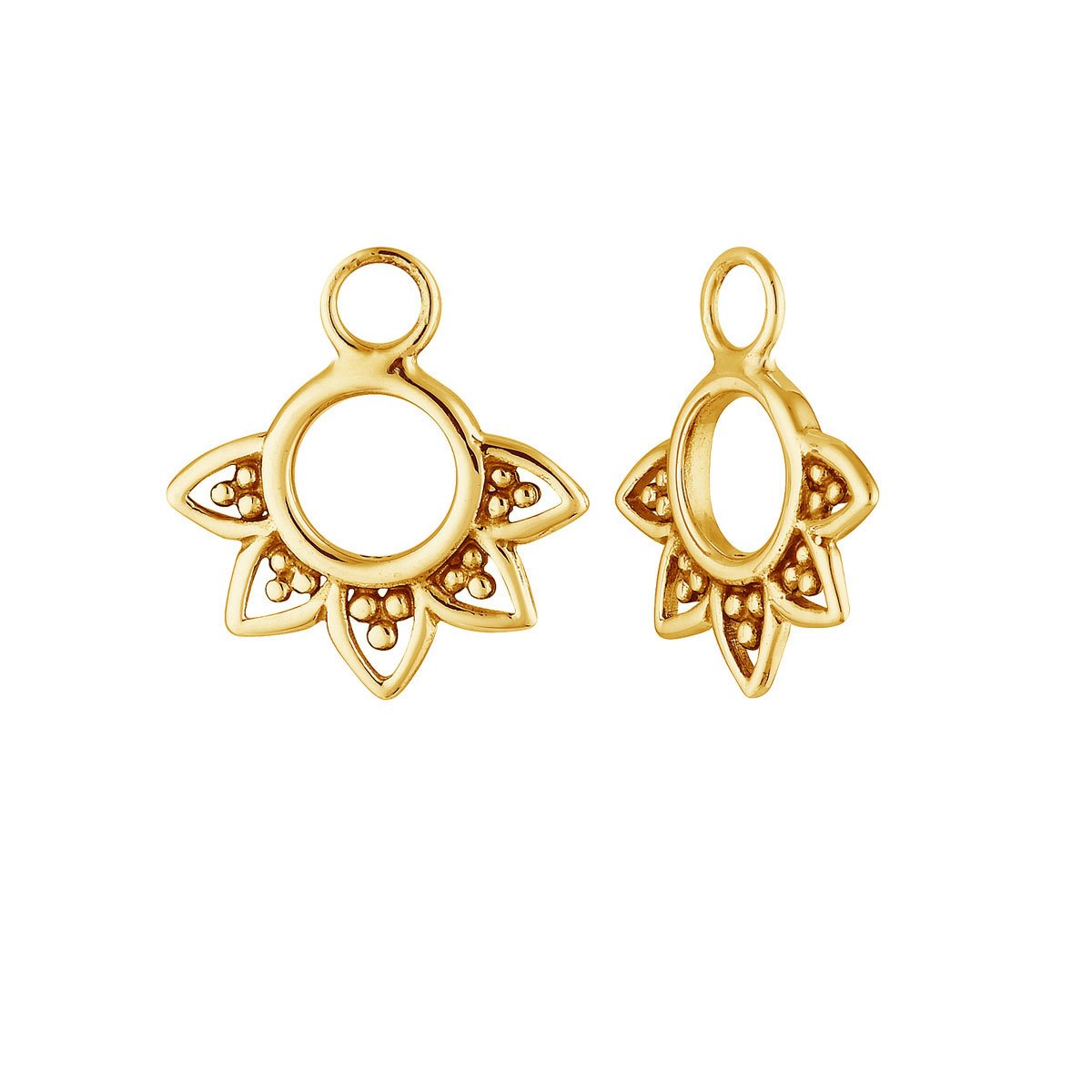 Rising Sun Gold Ear Charms