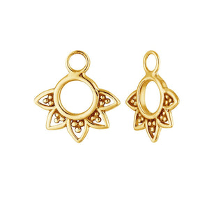 Rising Sun Gold Ear Charms