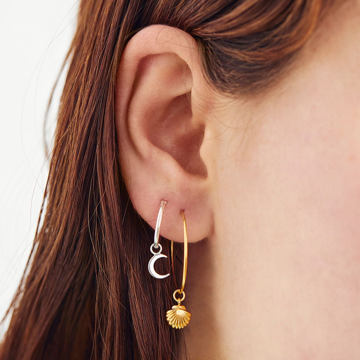 Seashell Gold Ear Charms