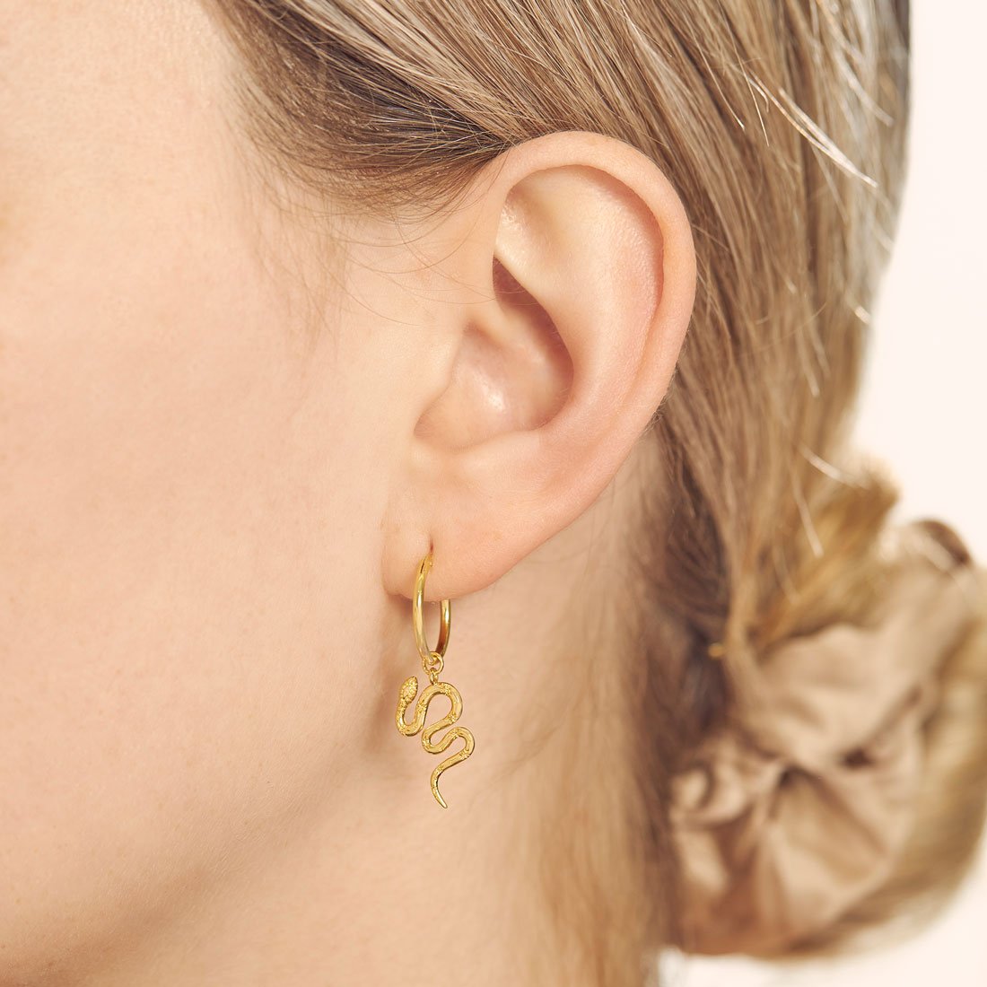 Mystic Serpent Gold Ear Charms