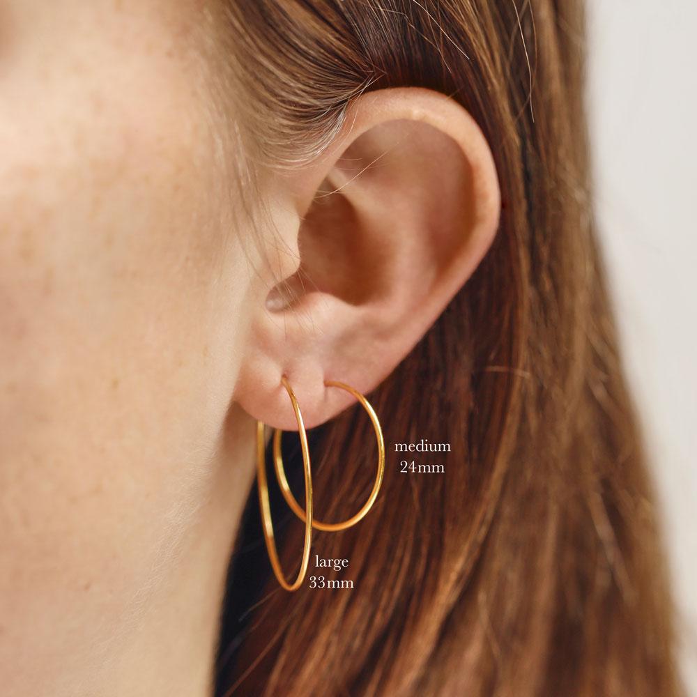 Large Hoop Sleeper Gold