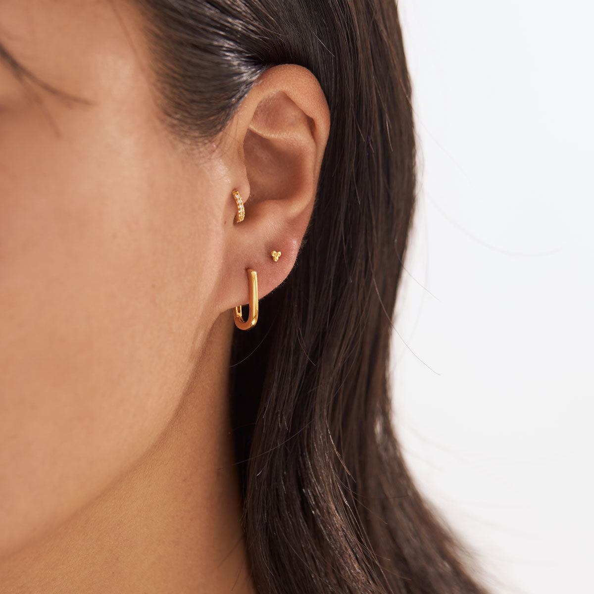 Eternity Huggies Medium 18K Gold