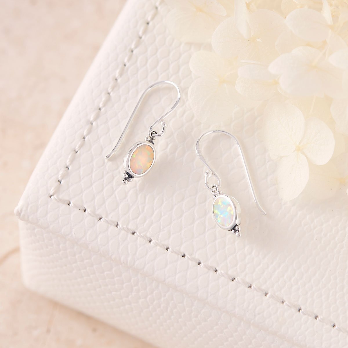 Moon Song Opal Earrings